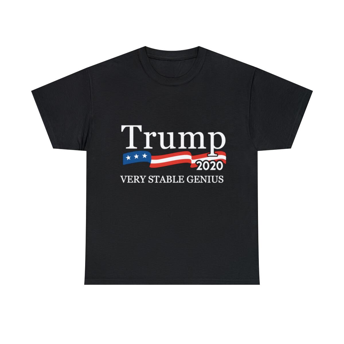 Trump 2020 Very Stable Genius Graphic Tee Shirt, S-5XL XXL