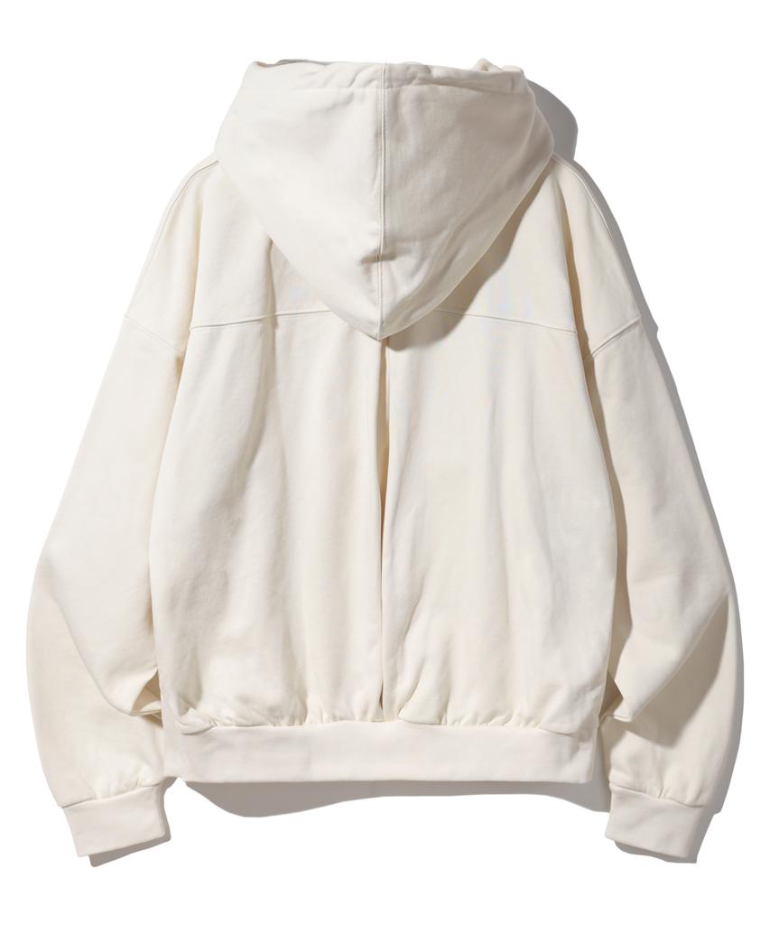Side Slit Logo Raglan Hoodie Bk8906_Cream