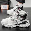2025 Autumn Men's Shoes New High-top Shoes Men's Sports Shoes Trend Versatile Thick-soled Heightening Casual Dad Shoes