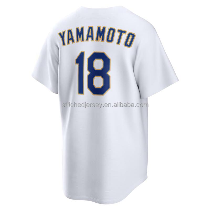 2026 Hot Style Men Stitched Mookie Betts Yoshinobu Yamamoto Clayton Kershaw Miguel Rojas Kyle Tucker Will Smith Baseball Jersey