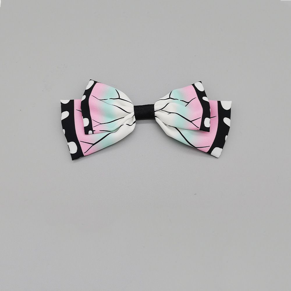 

Демон Гию Истребитель Незуко Канроджи Кочо Заколка-бант для волос для аксессуара Кимоно Kochou Shinobu,Spring Clip