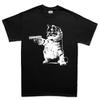 Cat Cotton T Shirt Streetwear Graphic Tee Unisexs Fitness Muscle Black T Shirt Casual Style Cool Summer Outfit