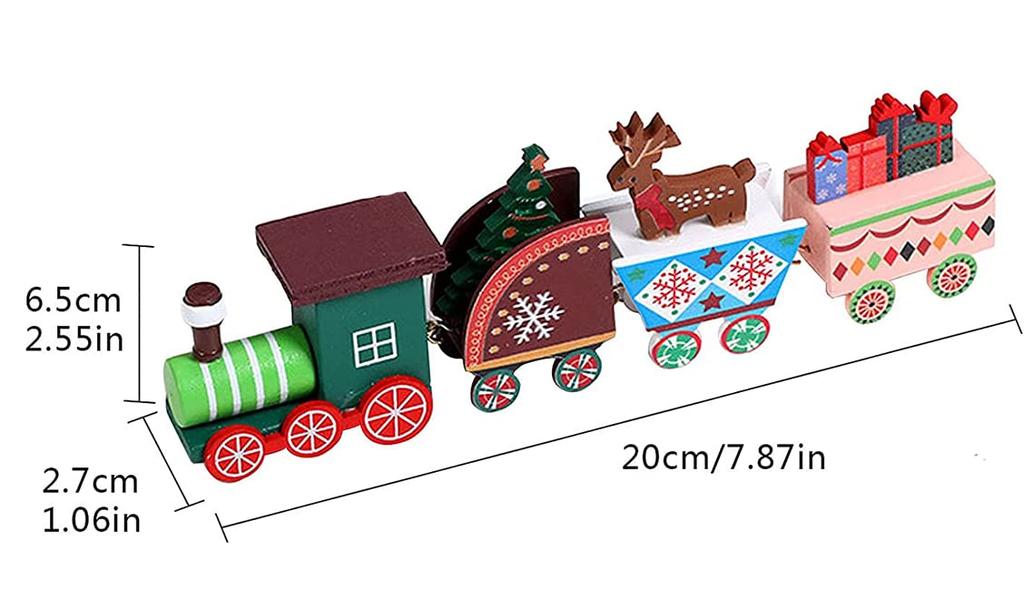 Christmas Santa Claus Wooden Christmas Miniature Wooden Christmas Wooden Mini Kids Train Christmas Christmas Christmas Gift Ornament, Figurine, Gift,