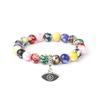 Hot Sale Acrylic Rainbow Beaded Bracelet, Handmade Colorful Balance Bead Stackable Wrist Jewelry