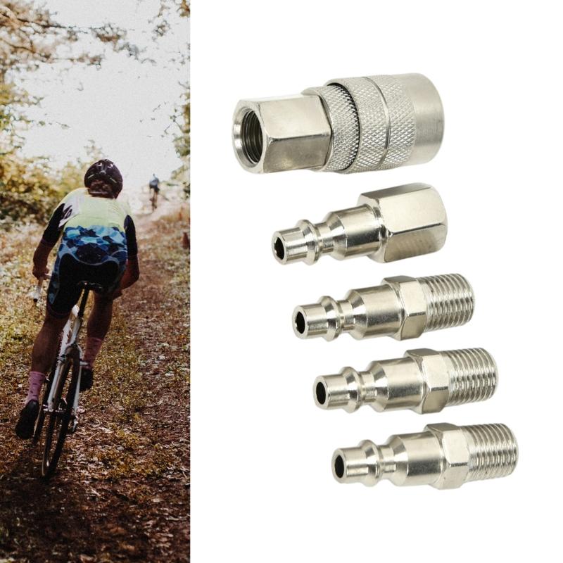 Set di Accoppiatori per Compressore d'Aria ad Alta Pressione Raccordi per Tubi dell'Aria Durabilità Costruzione in Acciaio Design per Cambio Utensile Senza Sforzo