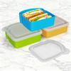 Airtight Silicone Sandwich Box With Lid Prep Keeper Dishwasher Safe Food Container  Snacks