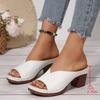 Tacchi Bocca di Pesce Tacchi Alti Scarpe da Donna Tacco Spesso Infradito da Spiaggia