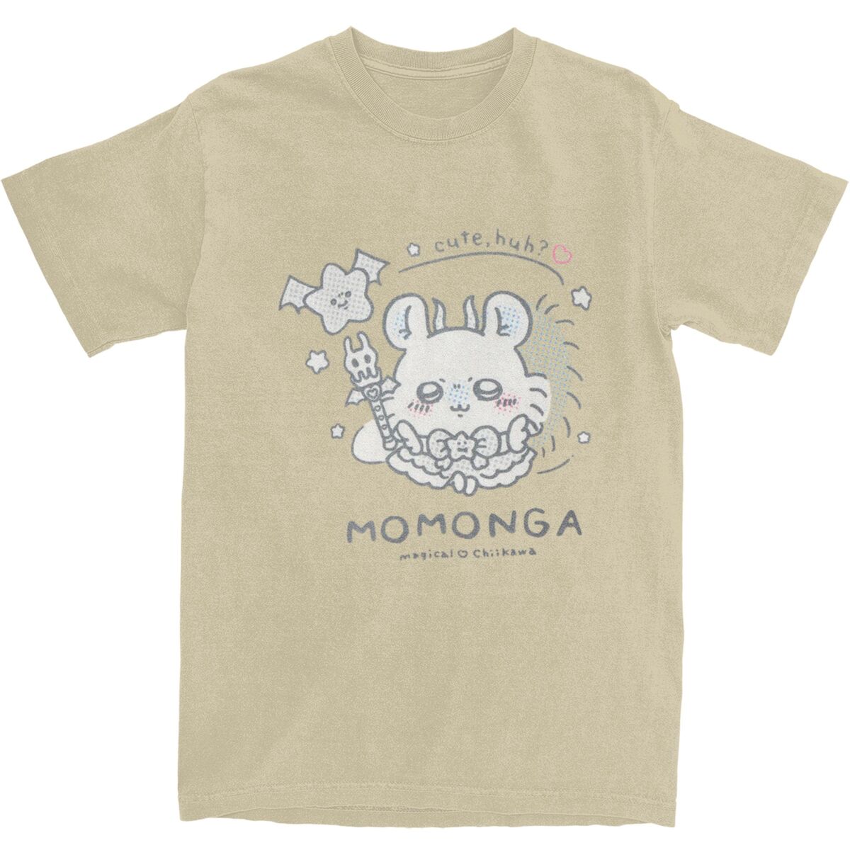 

Miniso Chikawa Magical Momonga Vanilla T-shirt Hipster Summer T-shirt Streetwear Casual Men Women Cotton Clothing Gift 3XL