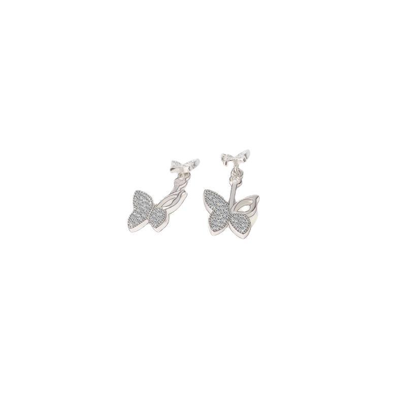 New Rear Hanging Butterfly Earrings Temperament Earrings for Women High-end Jewelry Gifts