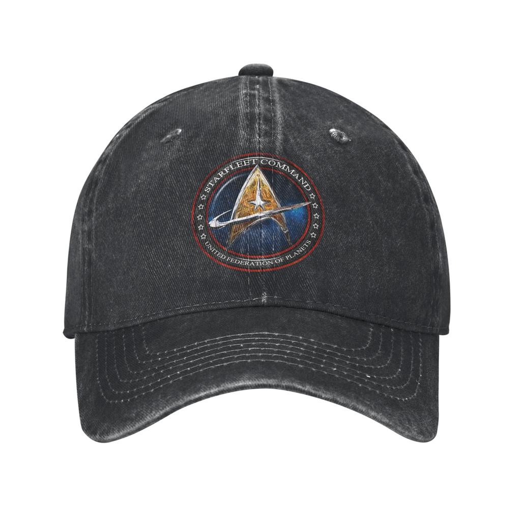 Unisex baseballové čepice Star Trek Sci-fi TV seriál Opraný denim Venkovní baseballové čepice Hip Hop čepice Casquette