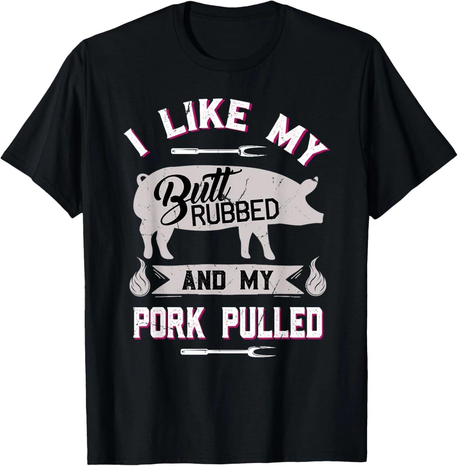 Funny BBQ Grilling Quote Pig Pulled Pork Gift Unisex T-Shirt S
