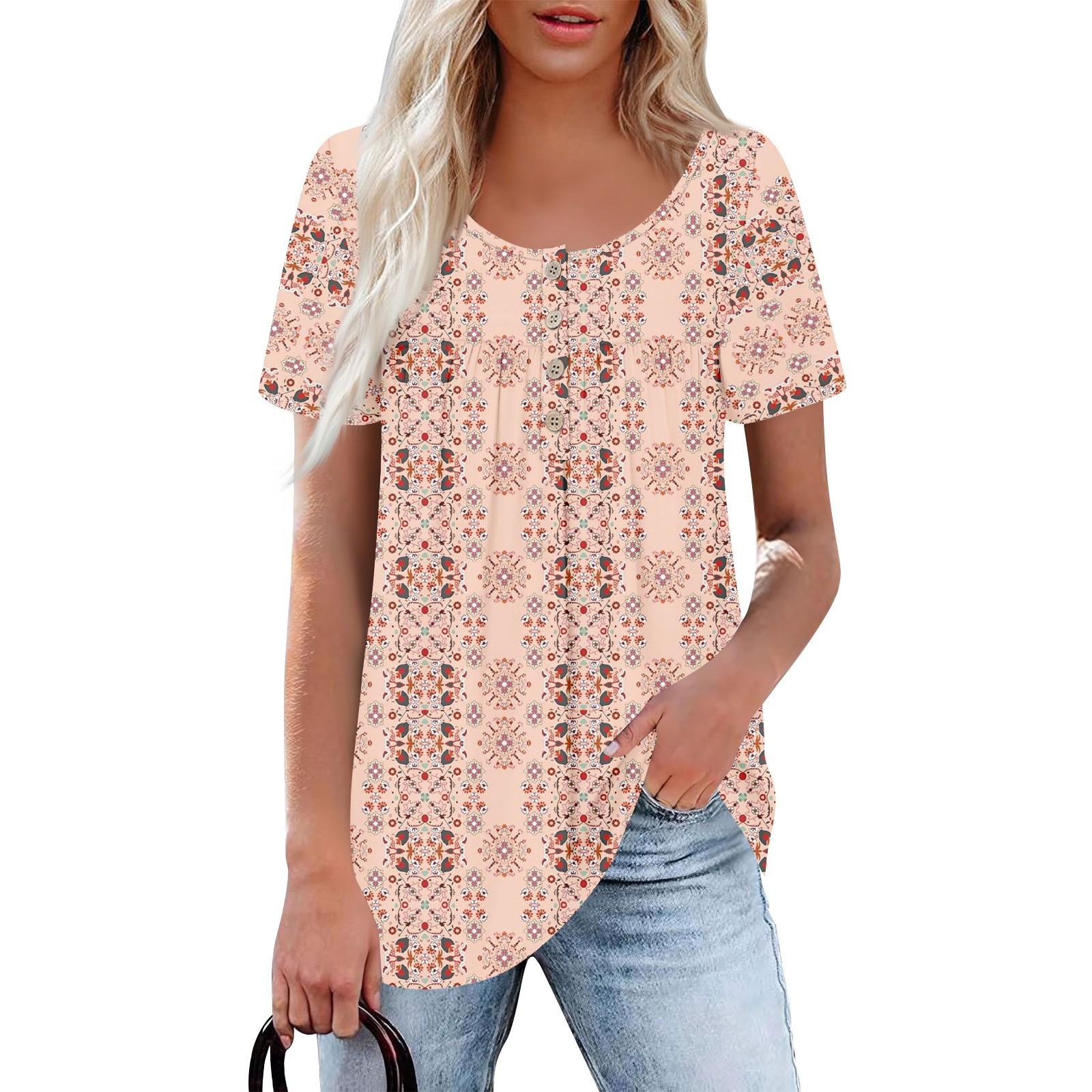 

Женский повседневный топ с круглым вырезом, коротким рукавом, воротником на пуговицах, оборкой на груди, однотонный топ XXXL