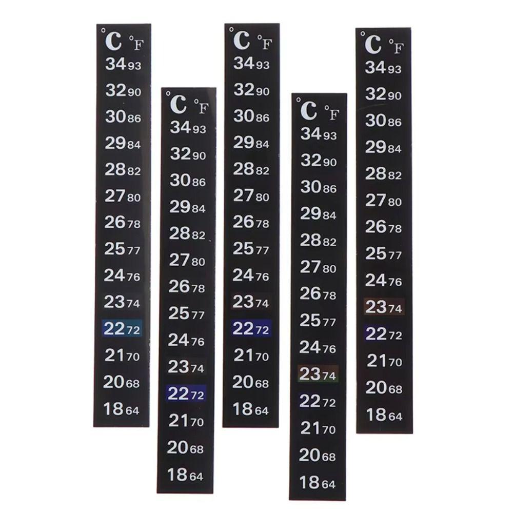 5Pcs 4-36 0-50 Digital Fish Tank Thermometer C/F Discolor Temperature Sticker  Aquarium