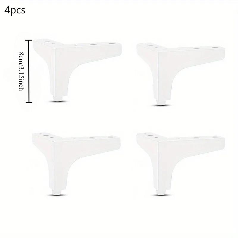 

4pcs 10cm Metal Furniture Foot Bathroom Cabinet Sofa Bedside Tables Coffee Table Legs Furniture Part Replacement Feet