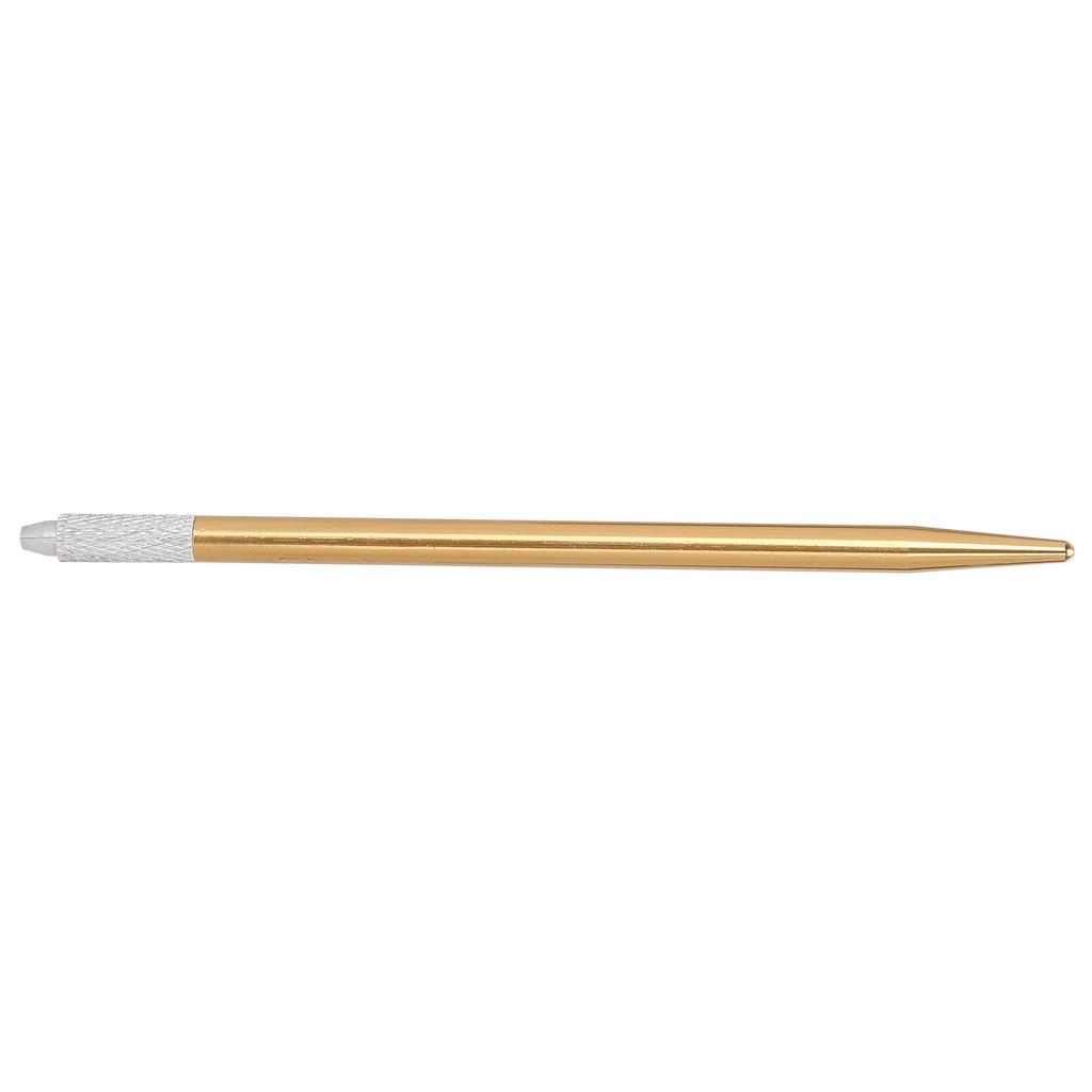 Manual Tattoo Pen SemiPermanent Microblading Pen for Eyebrow Eyeliner Lips Tattoo(Gold )