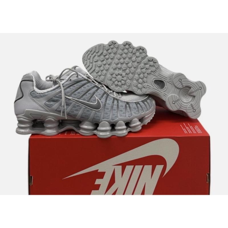 Nike Baskets Unisexe Shox TL Gris Loup Gris Fer AV3595-015