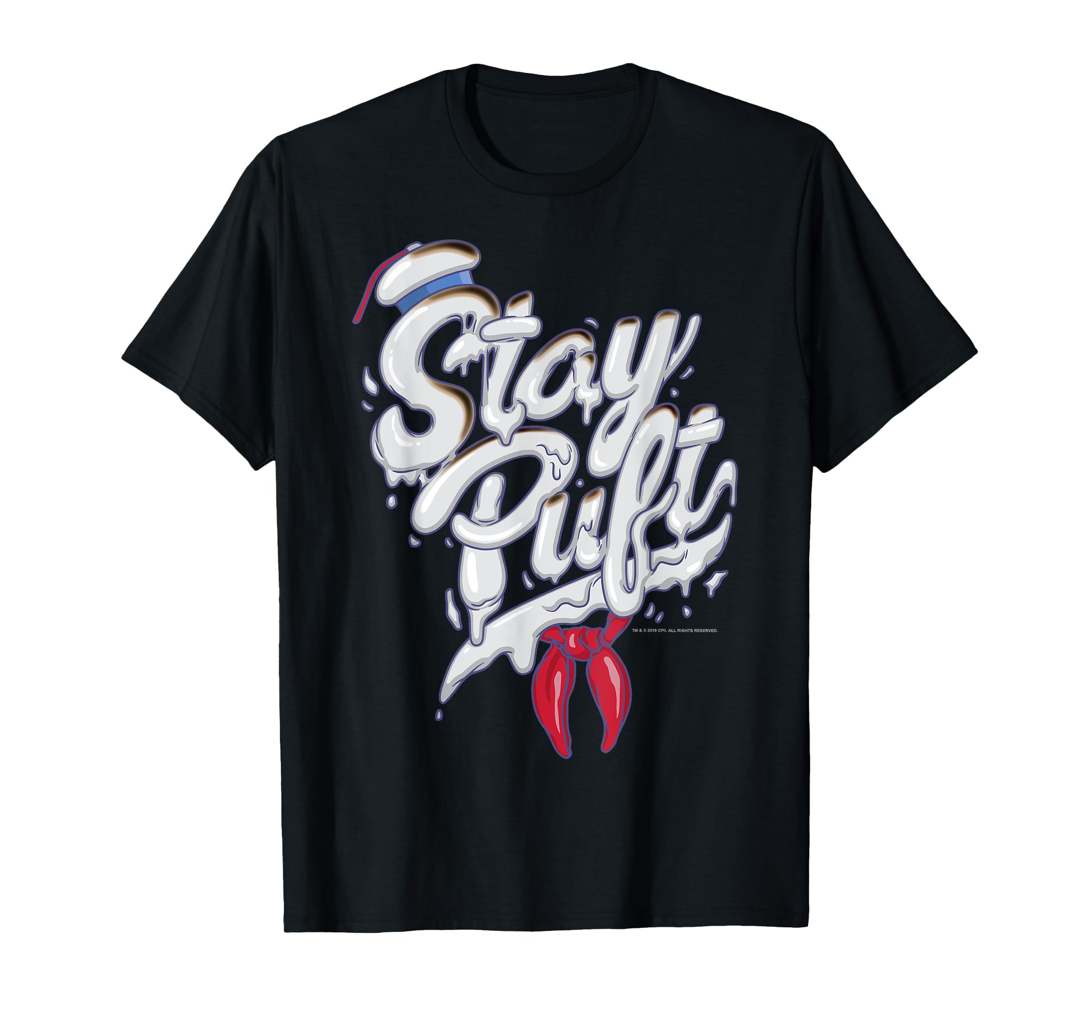 

Ghostbusters Stay Puft Text T-Shirt
