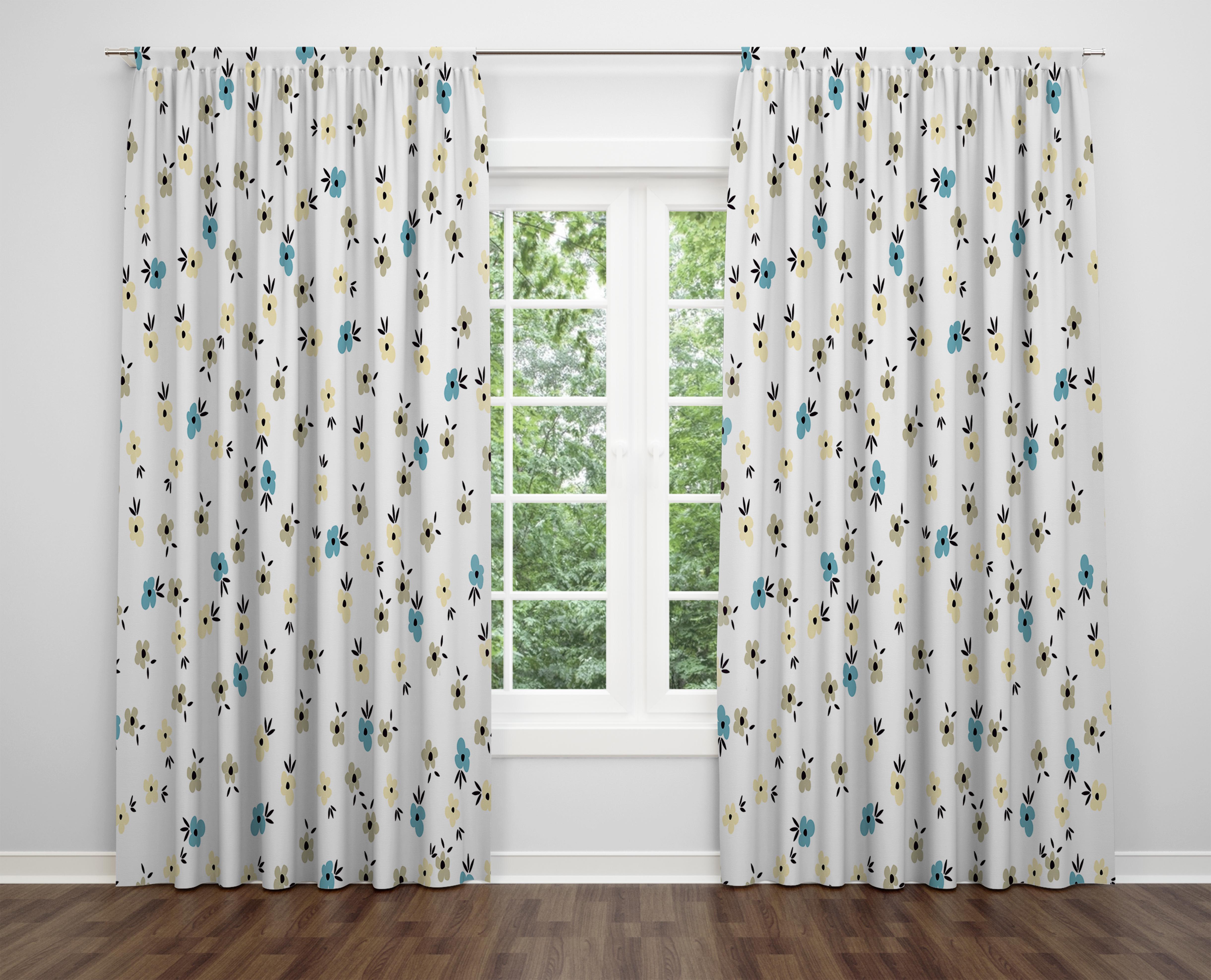 

Декоративний дизайн, високоякісна бавовняна тканина, ви можете вибрати одну або подвійну фіранку з крила 1 piece різнокольоровий