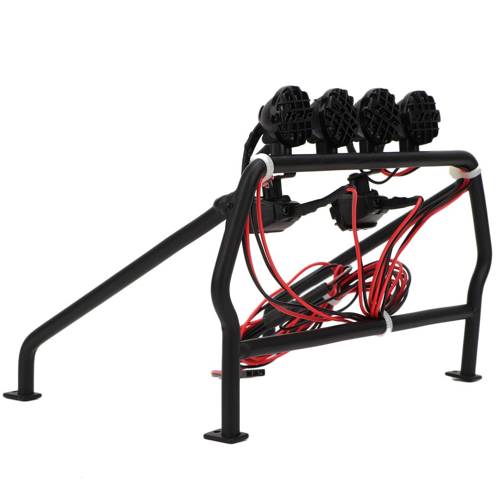 

Metal Roll Cage with 6 LED Light Fit for SCX10 110 Axial 4WD RC Car