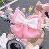 Luna Sunny Day Cute Two-Tone Electric Vehicle Bow & Sticker Accessories