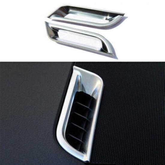 L&R AC Air Outlet Vent Frame Trim For Freelander 2 LR2 1X 08-2015 Matte Silver