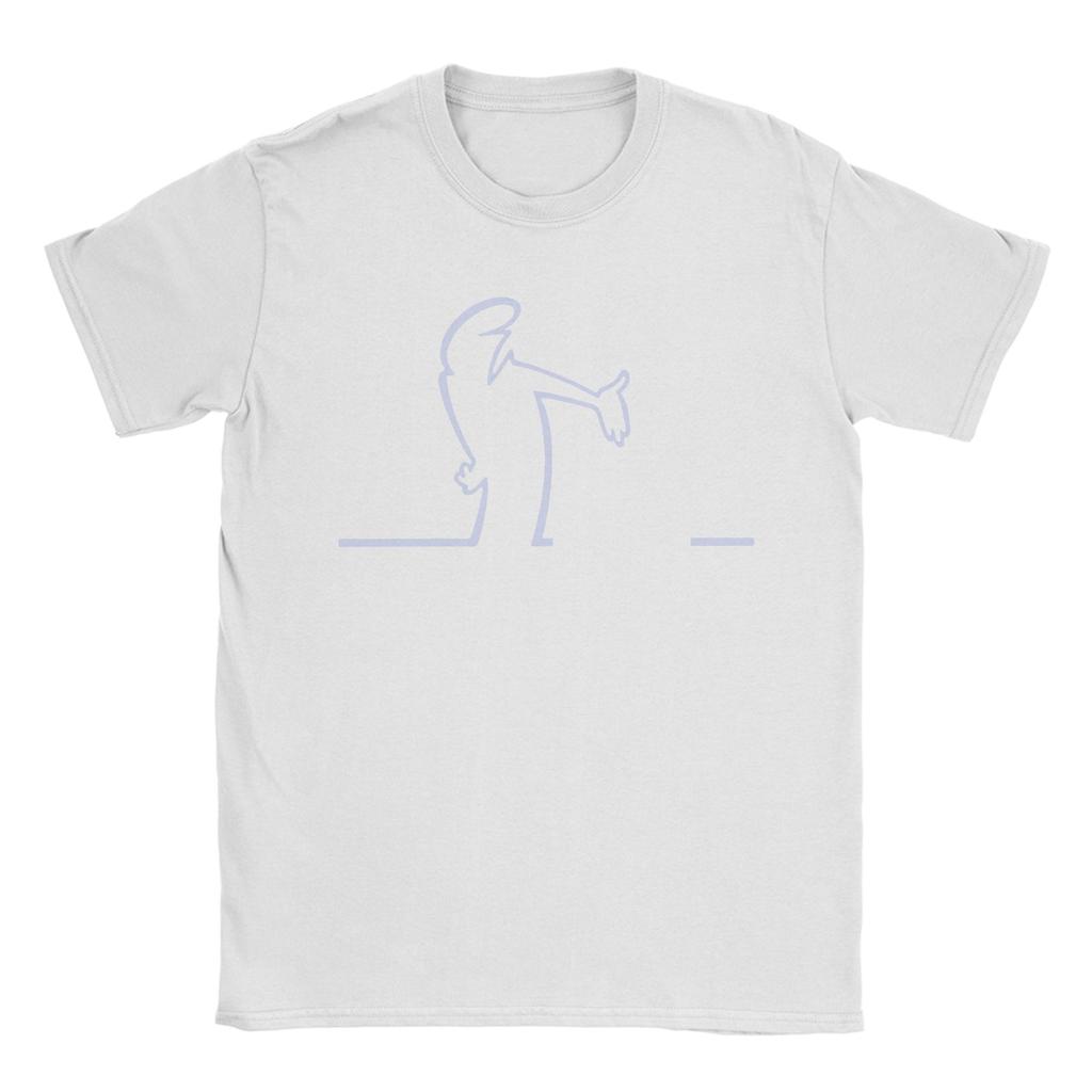 Roliga La Linea Lineman Streken Tecknad T-shirts Unisex Bomull Kortärmad Badum Badum Linus O-hals SommartopparToppar