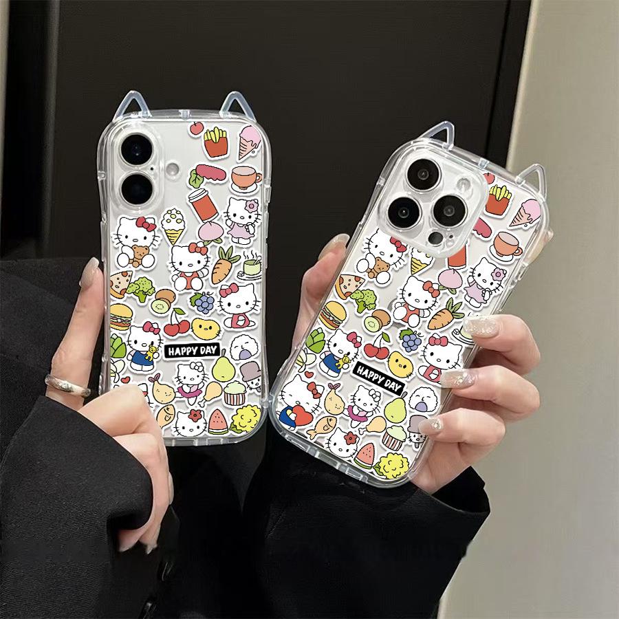 

Sanrio TK Cat Ears KT Phone Case for Apple 14 - New Model iPhone 16 Pro Max