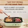 Dual Temperature Control Hot Pot Machine Electric Hot Pot  Indoor Barbecue