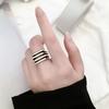 Silver Color Multilayer Simple Geometric Rings Charm Women Trendy Jewelry Vintage Party Accessories Gifts