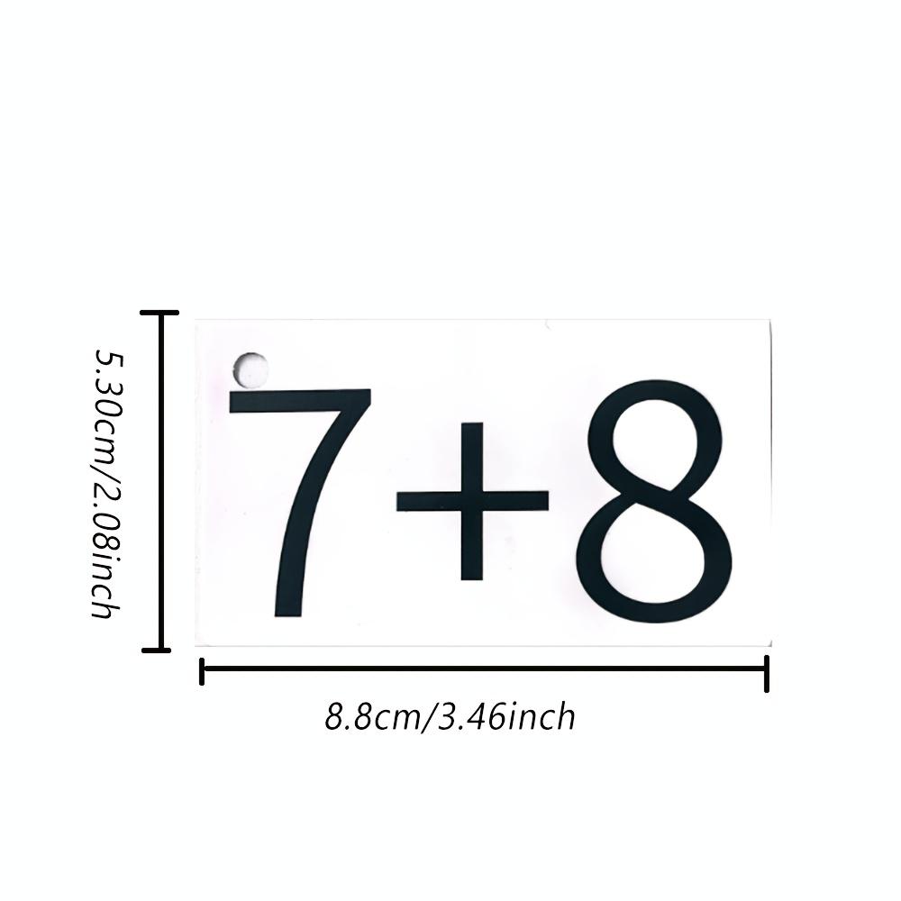 132 Cards of Addition & Subtraction Within 0-10 a Complete Set ideal for Early Development Arithmetic Abilities Multiplication and