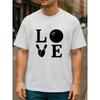 T-shirt à manches courtes avec inscription "LOVE" Élément Bowling Tailles Européennes, Convient pour les Sports d'Extérieur et les Tenues Décontractées du Week-end