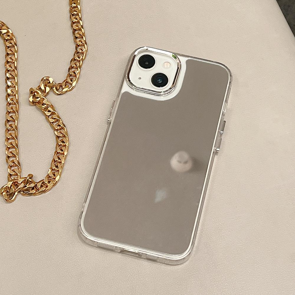 Makeup Mirror Phone Cases for iPhone 11 13 XR 15 Pro Max 12 14 Pro Max Case iPhone 16 XS Max Protective Case Mirror Exquisite Cartoon Waterproof