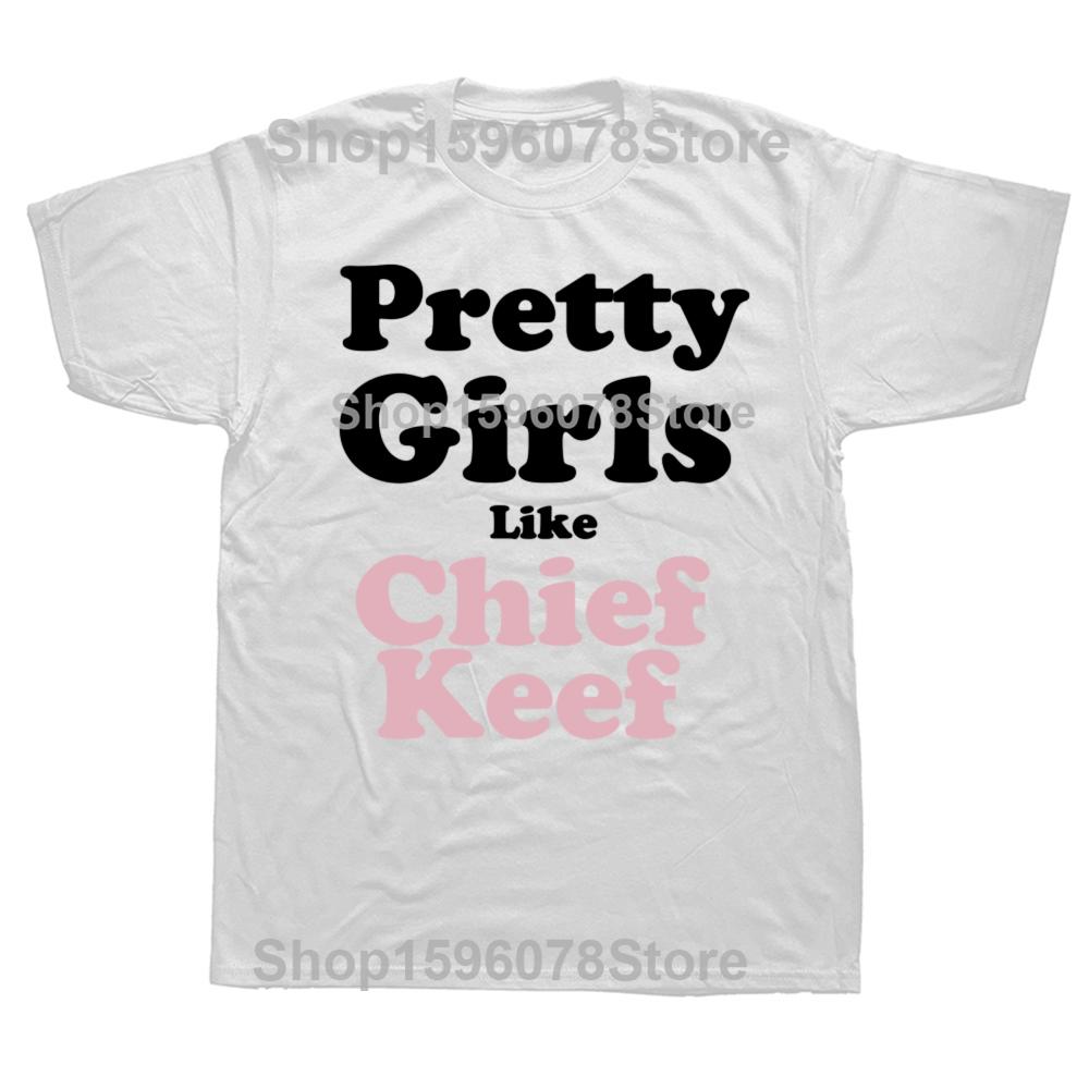 

Красивые девушки, как Chief Keef принт футболки мужские и женские эстетические модные рэп футболки унисекс хип-хоп свободные уличная футболка S