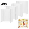 Leicht zu tragende Präsentationspappe 4 Stück Dreifach-Posterboards Kleine weiße Dreifach-Karton Wellpappe Ausstellungs-Business-Dreifach-Panel