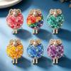 1Pcs Lovely Flower Sheep Brooches For Women Unisex 6-Color Rhinestone Year Of The Sheep Animal Party Office Brooch Pin Gift
