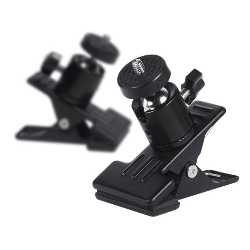 High Strength Adjustable Clamp Holder For Cameras Smartphones And Lights Featuring 360 Rotation And to 42mm Grip