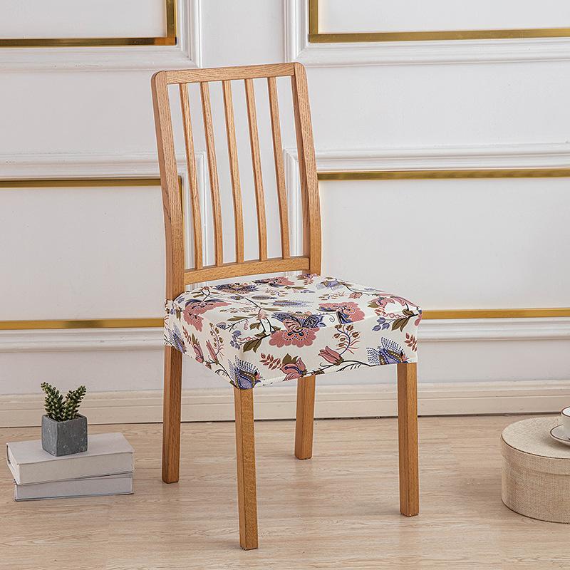 New Color Elastic Chair Cover Printed All-Inclusive Non-Slip Dining Chair Cushion Cover Home Hotel One-Piece Chair Cover