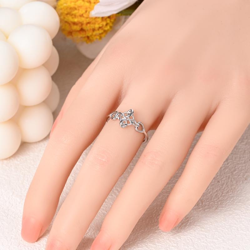 Original CopperCeltic Knot Rings For Women Girls Jewelry Birthday Anniversary Gifts