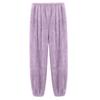Women's Casual Fashion Loose Fleece-Lined Pants Solid-Color Cuffed Pants