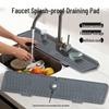 WaveGuard Silicone Faucet Splash Mat with Double Drain Outlets
