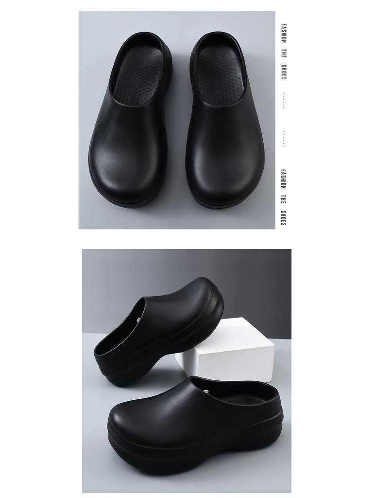 Men's Plus Size Beach Sandals 44-45: Thick-Soled, Height-Boost, Comfort Slip-Ons