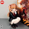 Anime Girl Asuka Academic-Style Squatting Pvc Action Figure Collectible Model Desktop Desktop Pc Case Decoration Toy Gift 10Cm