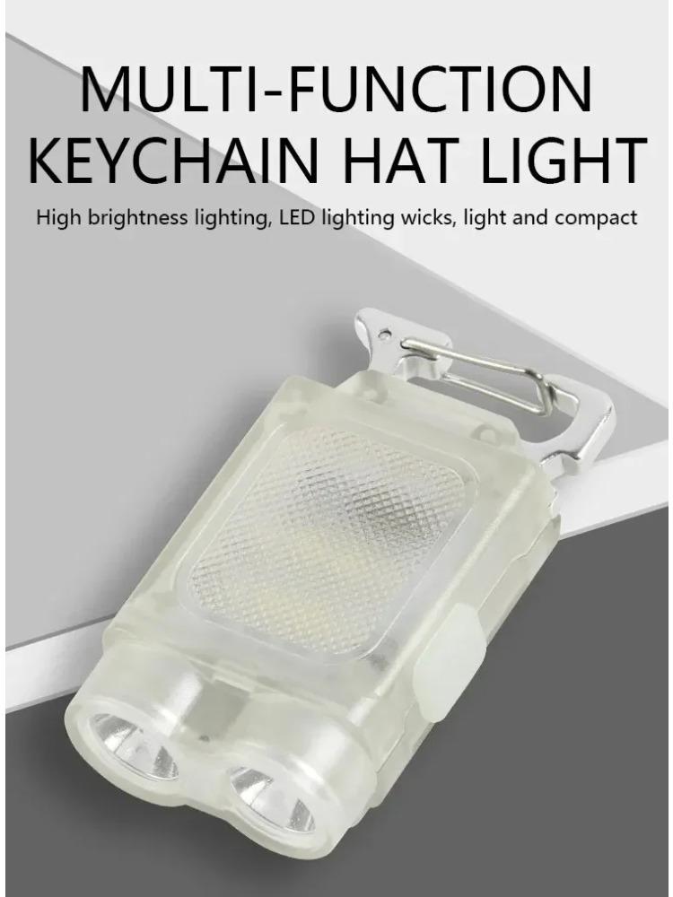 Keychain LED Light Magnetic Flashlight Multi-Function Charging Mini Portable Light Maintenance Portable Ultra-Bright Work Light