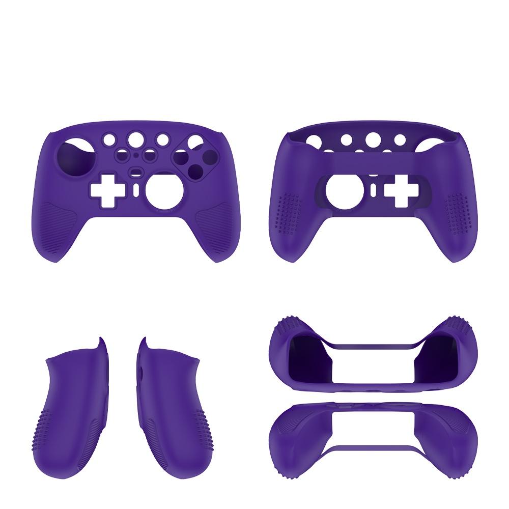 

For 8bitdo Ultimate 2 Wireless Controller Gaming Silicone Protective Case Anti Drop Dustproof Solid Color Cover фиолетовый