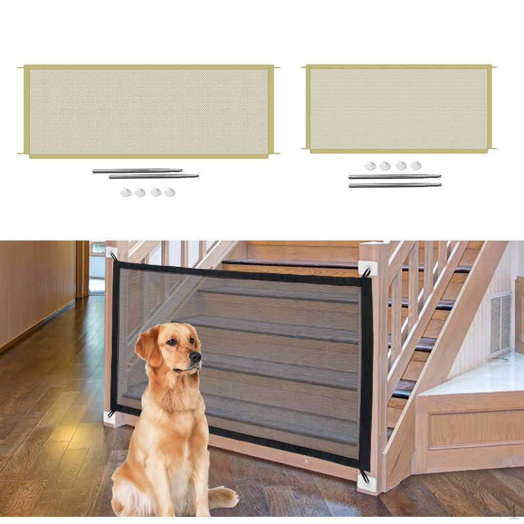 

Folding Pet Enclosure Mesh Dog Puppy Playpen Pens Gate 2Pack