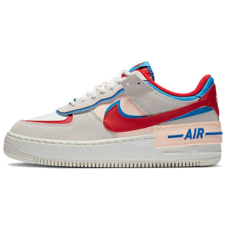 Nike Air Force 1 Shadow 'Sail Royal Red' Women's CU8591-100