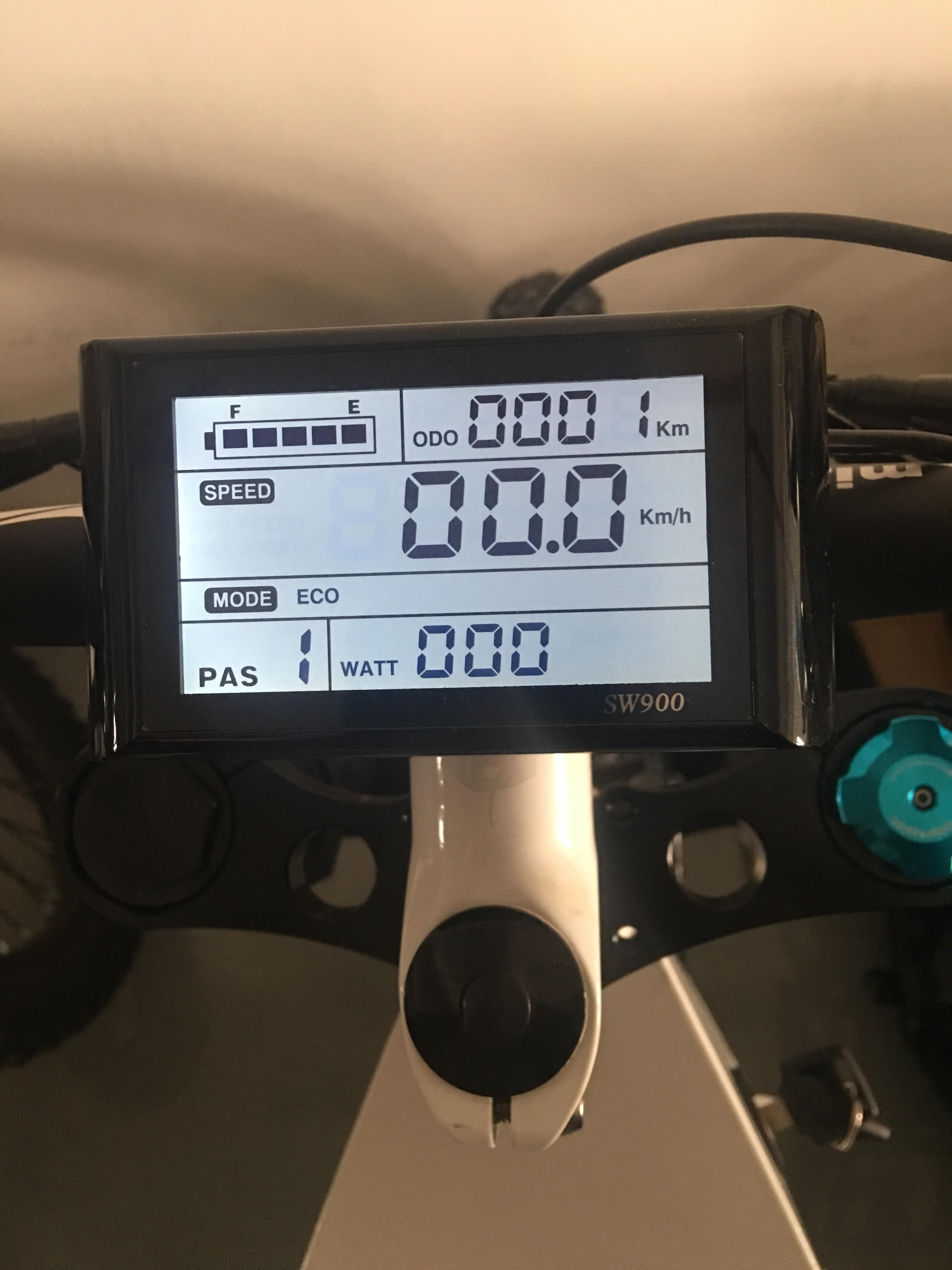 36v-72v Universal Electric Bicycle Accessories 2# Protocol SW900 Display Ebike Electric Bike LCD Display