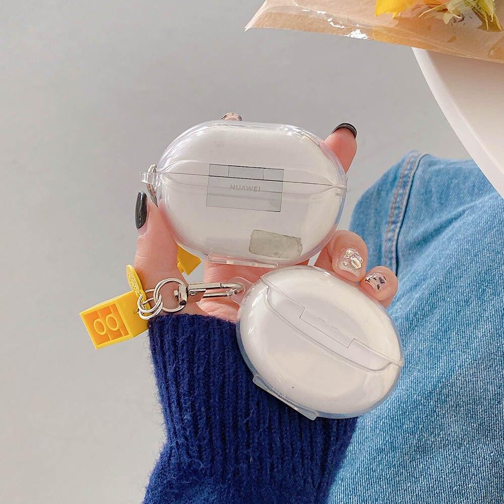 Estuche de oso lindo transparente para HUAWEI Freebuds 4i 3 Pro Estuches  para auriculares con protector de llavero de queso Cubierta Accesorios para  auriculares suaves comprar a buen precio — entrega gratuita,