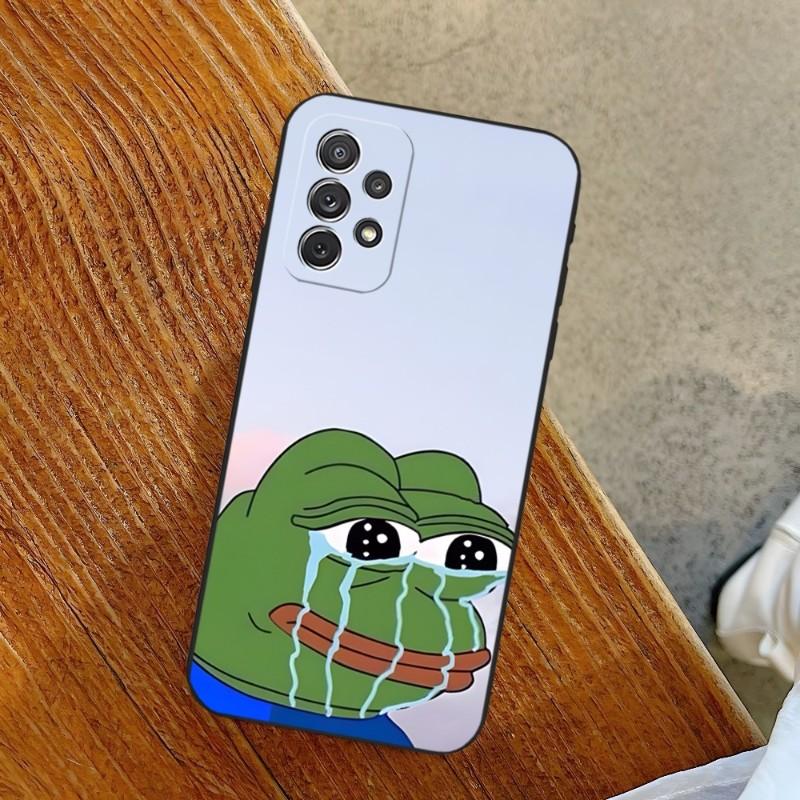 Pepe The Frog Handyhülle Für Samsung A14 A53 A52 A73 A32 A54 A33 A13 A21 A34 A71 A31 A22 A50 A20 A40 A23 Rückseite