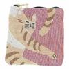 Friends Hill Ouaf Ouaf Miaou Jacquard Woven Pouch Tabby Cat 911635 & Marché Small, Design,